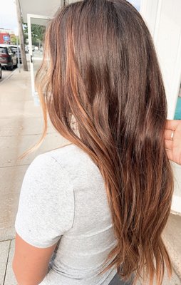 Auburn balayage