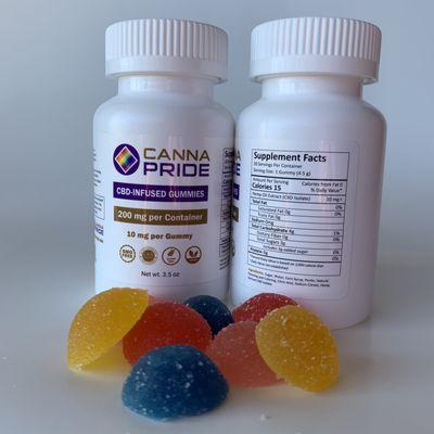 Our new vegan CBD gummies are in stock! They are THC Free, GMO Free, Gluten Free, and Lab Tested!