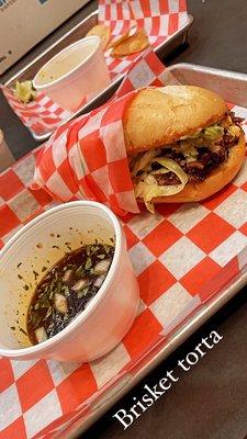 Smoke stack brisket torta