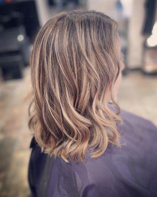 Balayage and cut