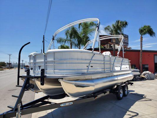 We are a Trifecta Pontoon Boats Dealer.