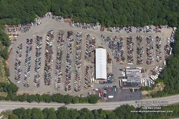 10 acres of used auto parts