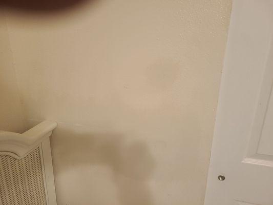 stains on wall