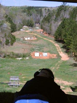 Shooter's view of the 700 yard range