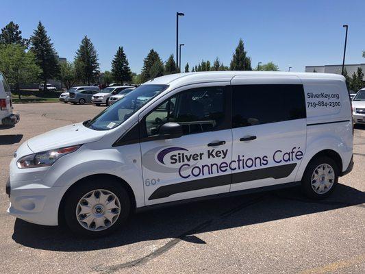 silver Key Connections Cafe food delivery vehicle