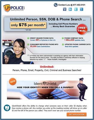 America's #1 Person and Cell Phone Search Database for Government & Law Enforcement - "Keeping America Safe"