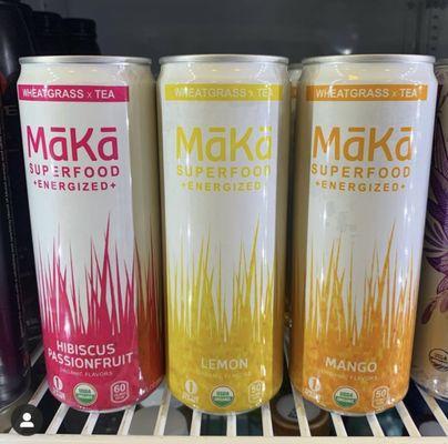 Maka energy drinks contain Chlorphyll, Yerba Mate and Fruit juices!