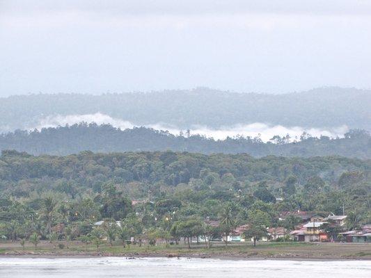 The fog rising on the mountains of Costa Rica!!