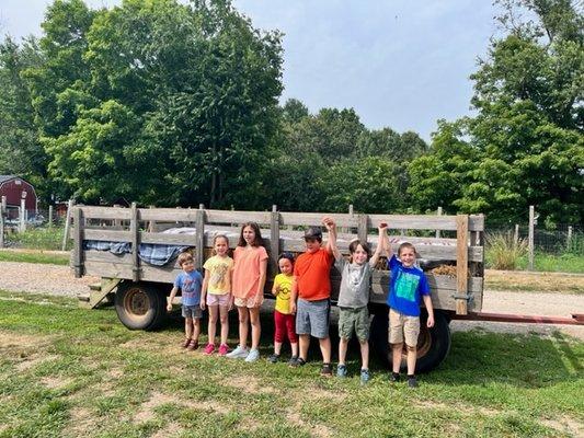 A birthday celebration to remember. Kiddos had a blast thanks to Farmer Amanda and Farmer Sandra.