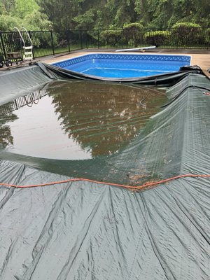 Spring pool opening