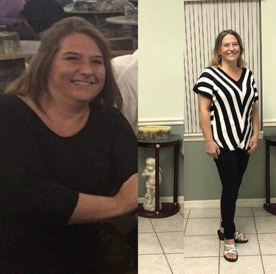 Honey lost 30 lbs in 10 weeks!