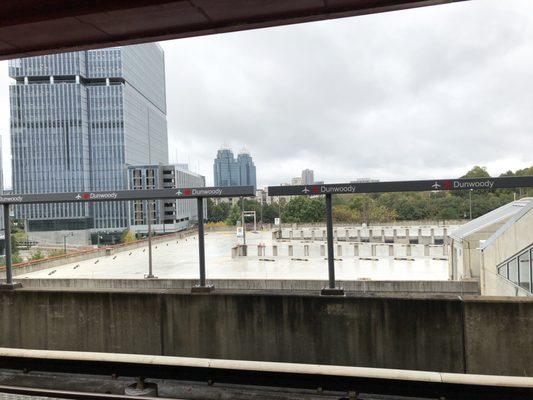 One of the view from the train station looking toward the King and Queen office buildings.