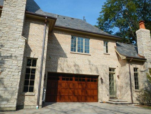 Premium Wood Garage Door installed in Glencoe