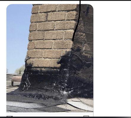 Just a small repair flashing that we did on a chimney