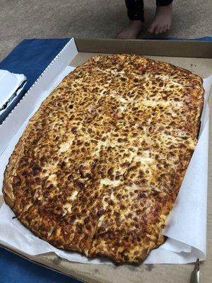 Party size pizza that was not at all a party size