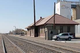 Exterior of train station from track side