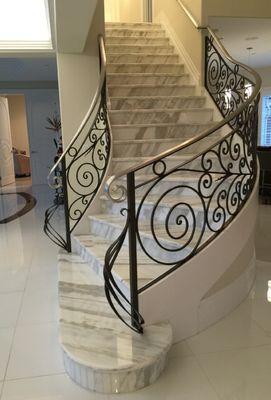 Wrought Iron Railing - Interior