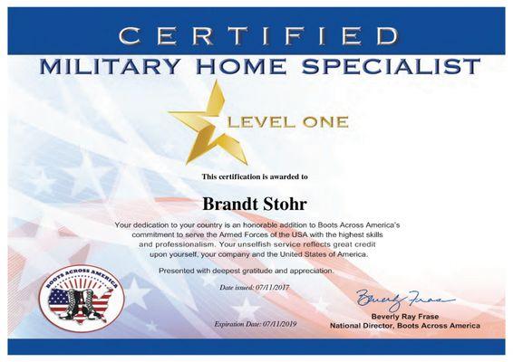 Certified Military Housing Specialist.