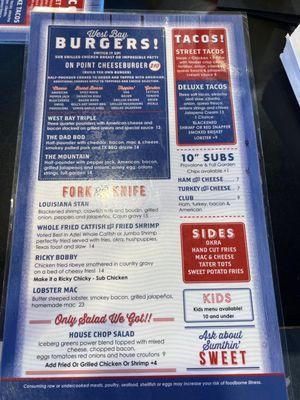 Menu front