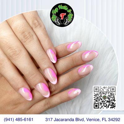 Let us pamper your nails with the attention they deserve! 
From classic manicures to trendy designs, we've got it all at Tip Top Nails & S