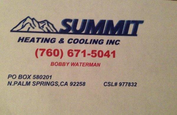 Summit business card