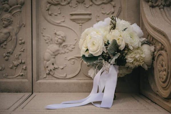 Hydrangeas,  Ranuculus, , Dusty Miller,  etc# winterweddings # goldenocala # floralarchitecture