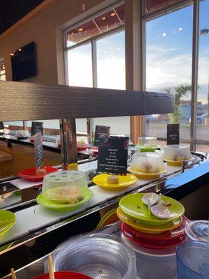 Conveyor belt sushi!