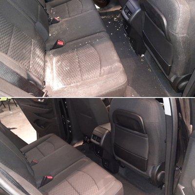 Backseat before and after