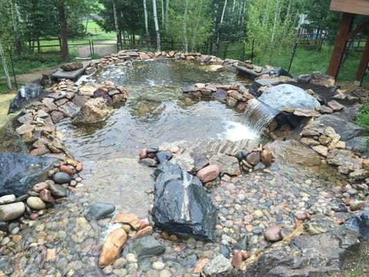 Two big-bodied ponds to support multiple falls and fish if you want!