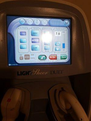 LightSheer*DUET by LUMENIS
High Speed Hair Removal