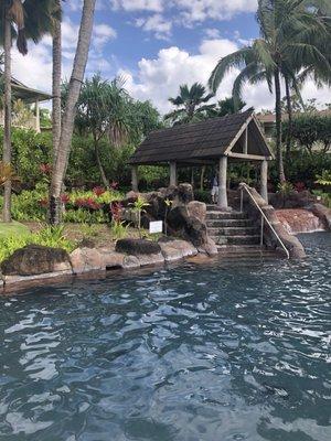 Pool area is very well maintained