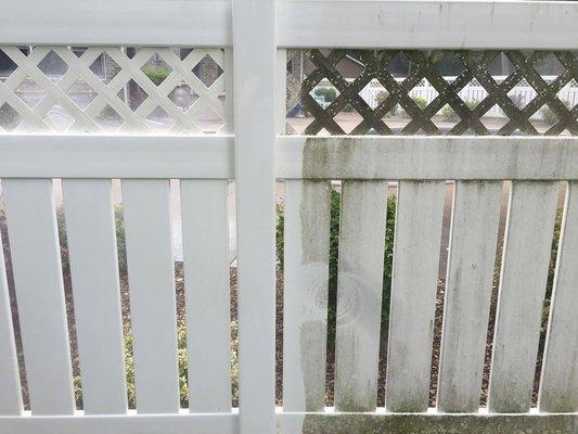 PVC and vinyl fencing can be cleaned and sealed