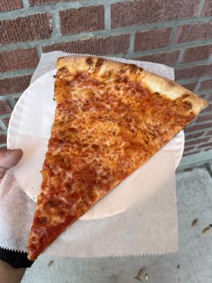 Plain Regular Cheese Pizza Slice