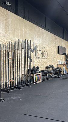 Barbells, dumbbells, kettlebells