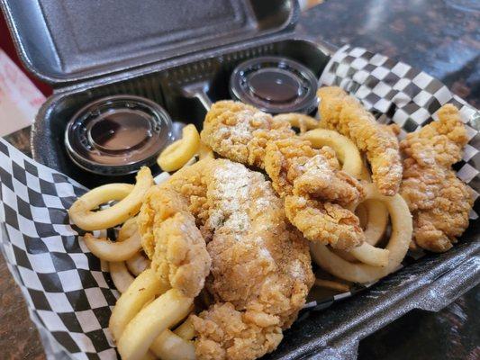 Chicken Strips & Curly Fries