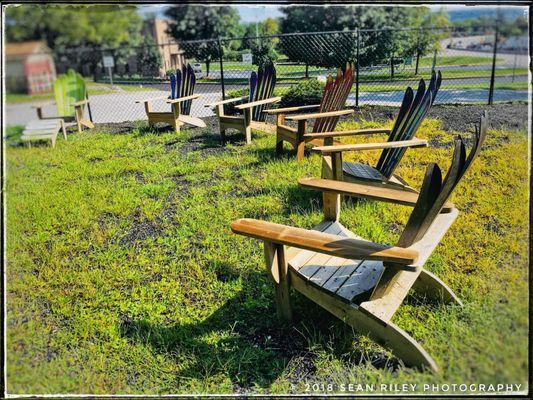 Perfect spot to sit and swap old winter adventure tales with some friends