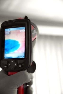 Thermographic infra-red survey - inspecting for hidden water damage