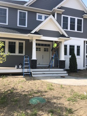 A covered porch we built