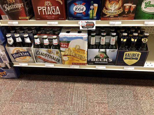 Non-Alcoholic Beer Selection