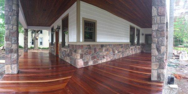 Mahogany Porch Floor