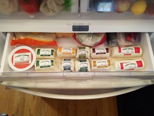 Cheese drawer full of the good stuff