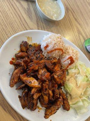 Spicy chicken teriyaki