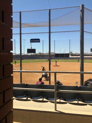 View from snack bar.