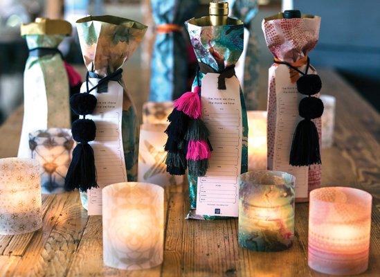 MIXT Studio Reusable Wine Bags and Candle Wraps