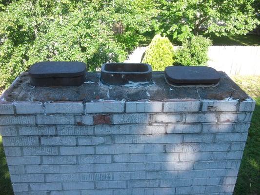 Correct Fix on Chimney top by All Year Chimney Sweeps of Nashville Tennessee