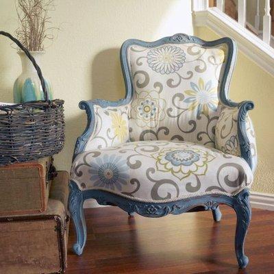 Reupholstery of an old, vintage chair