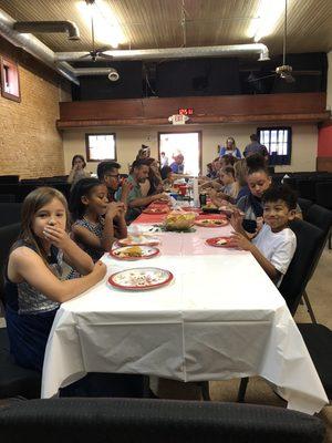 Kids at the Cinco de Mayo lunch