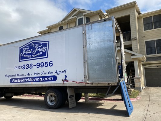 Fast Fietz moving a third floor apartment with ease!