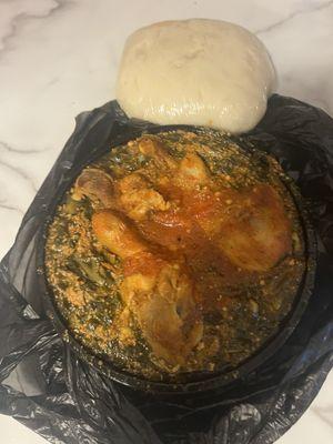 Egusi and fufu