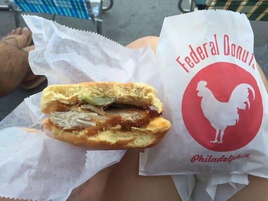 Fried chicken sandwich